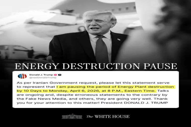 ٹرمپ نے ایران کے توانائی پلانٹس پر حملے 10 دن کے لیے مؤخر کر دیے