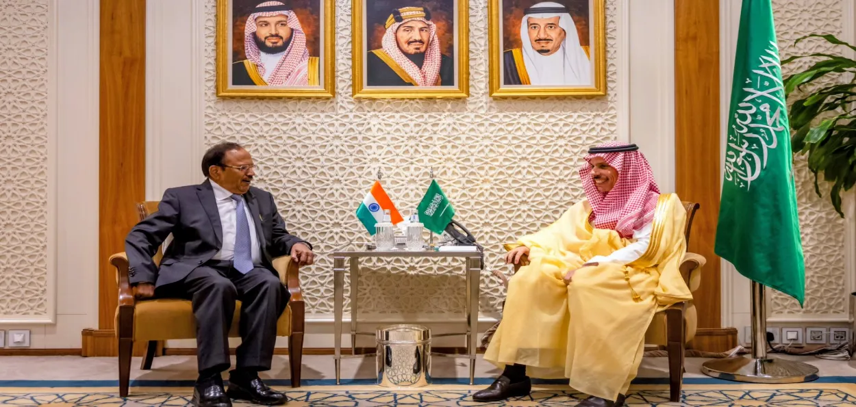 این ایس اے اجیت ڈوبھال ل کا دورہ ریاض ، سعودی وزراء سے دوطرفہ اور علاقائی امور پر گفتگو