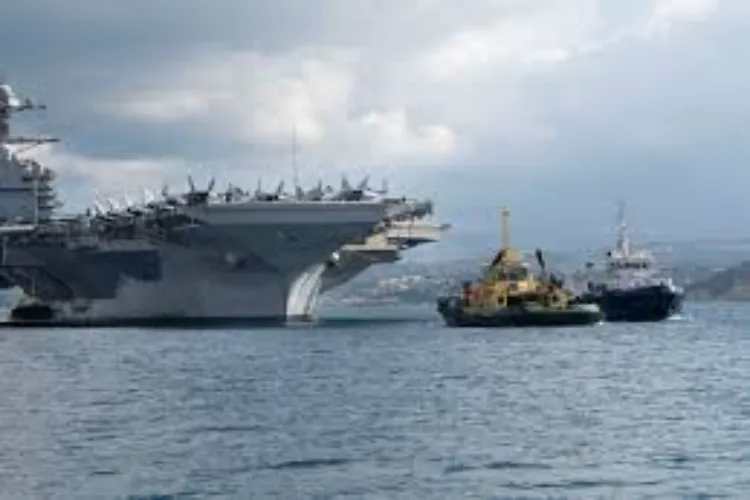 امریکا کا طیارہ بردار بحری جہاز مشرق وسطیٰ سے واپسی کے قریب، ایران مذاکرات تعطل کا شکار: رپورٹ