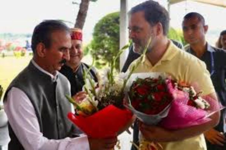 راہل کا دورہ ہماچل پردیش، پارٹی پرگرام میں شرکت