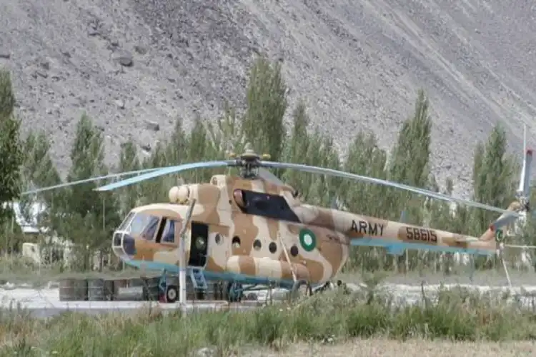 مظفرآباد میں فوجی ہیلی کاپٹر حادثہ، تمام سوار ہلاک 