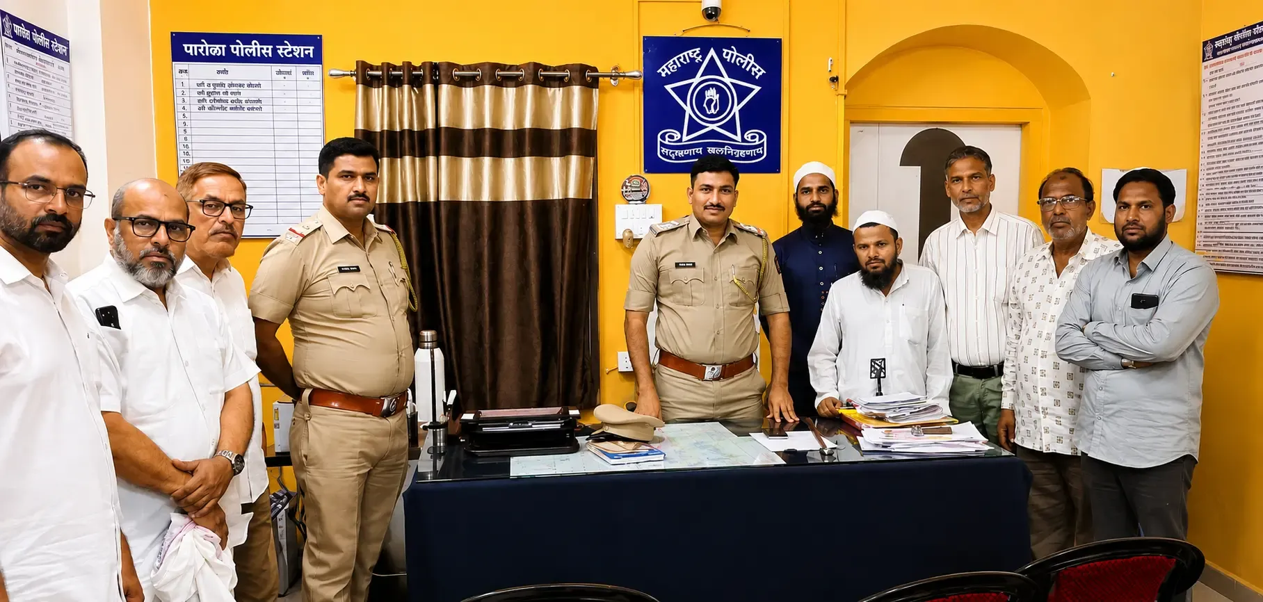 جلگاؤں :پولیس نے امام کو ہراساں کرنے والے شخص سے عوامی معافی منگوائی