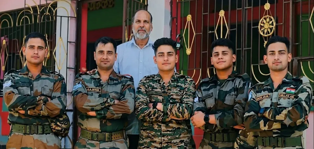 آسام: حب الوطن کی مثال ،ملک کی خدمت کررہے ہیں 5 وردی پوش بیٹے                                            