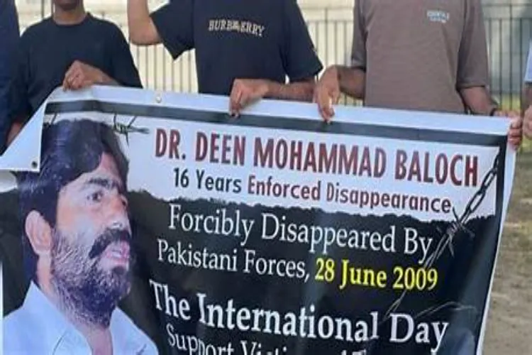  بی این ایم سربراہ کا ڈاکٹر دین محمد کی 17 سالہ گمشدگی پر پاکستان پر تنقید