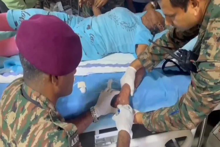 ہندوستانی فوج نے وینزویلا میں 79 سالہ خاتون کو بچا لیا