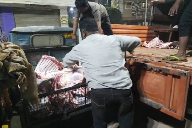تلنگانہ:  ہوٹلوں میں گائے کا گوشت بطور مٹن سپلائی کرنے کے الزام میں 2 گرفتار