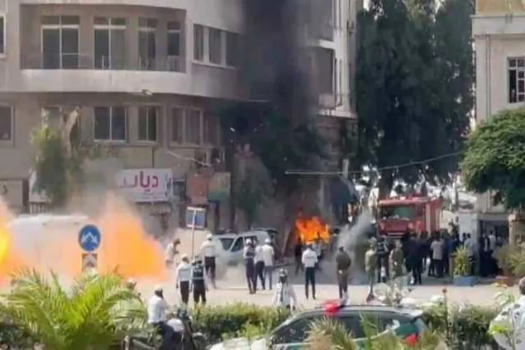 شام: فرانسیسی صدر کے ہوٹل کے قریب دھماکے 