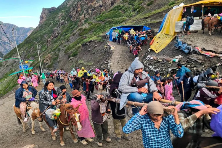 امرناتھ یاترا، نویں قافلے کے یاتری روانہ
