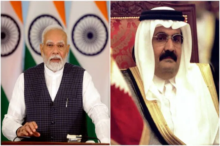 وزیر اعظم مودی اور قطر کے امیر کا ٹیلی فونک رابط