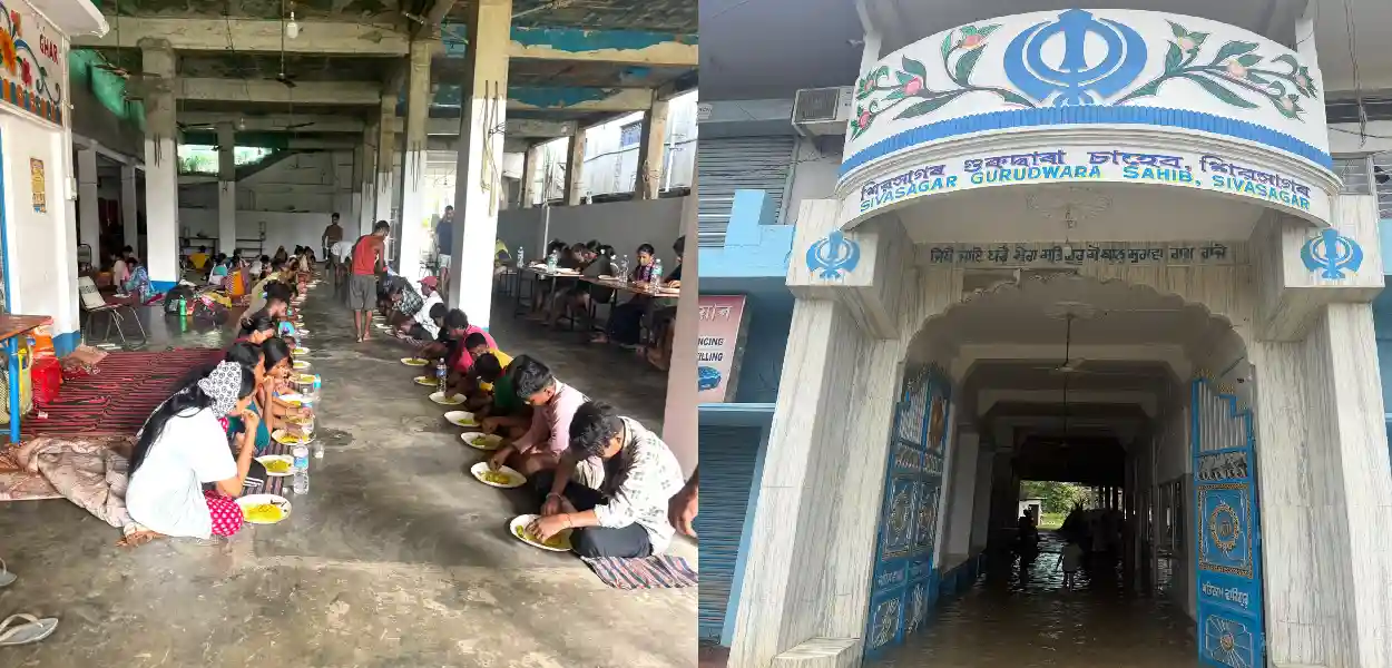 جنوبی آسام کے سیلاب زدگان کے لیے گرودوارہ بنا نجات کا مرکز