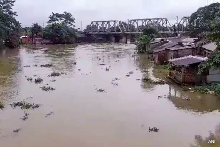 آسام: گولاگھاٹ میں سیلاب کی صورتحال سنگین۔ دھانسیری ندی کا پانی نئے علاقوں میں داخل
