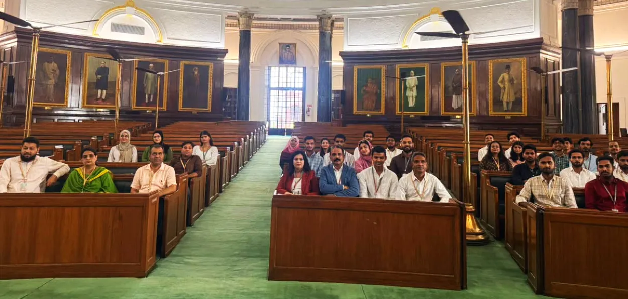 جامعہ ملیہ اسلامیہ کے مرکز برائے مطالعہ سماجی شمولیت کا نئی پارلیمنٹ کی عمارت کا تعلیمی دورہ