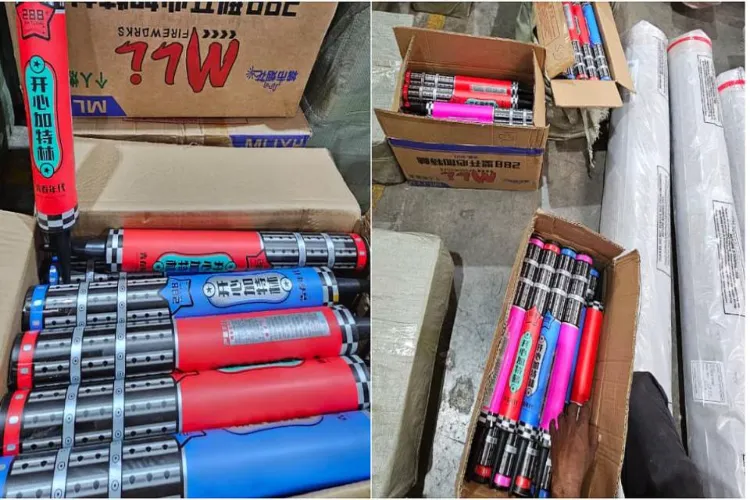 ڈی آر آئی نے 12 کروڑ روپے کے چینی پٹاخے ضبط کرلیے، غلط بیانی کے ذریعے درآمد کا انکشاف