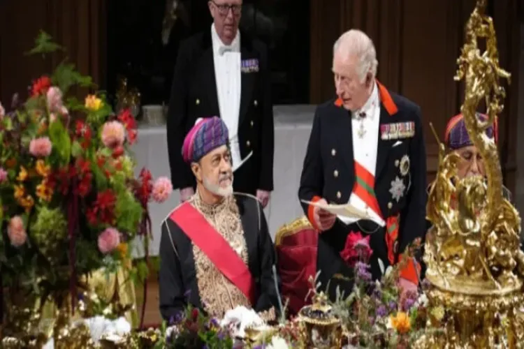  عمان:کنگ چارلس نے عربی زبان میں حدیثِ مبارکہ سنا ئی