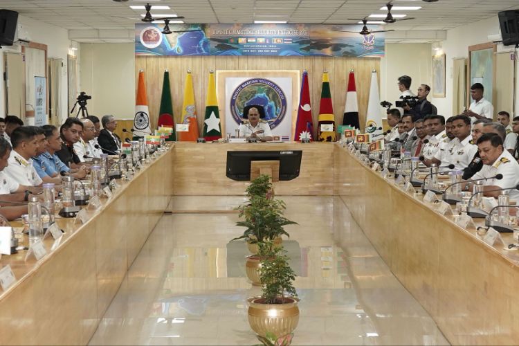 ہندوستان نے خلیج بنگال میں پانچ روزہ بمسٹیک میری ٹائم سکیورٹی مشق کی میزبانی کی