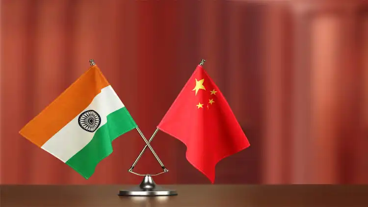 ہندوستان اور چین کے پرچم