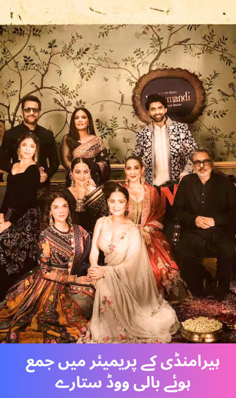 Bollywood stars gathered at the premiere of Heeramandi